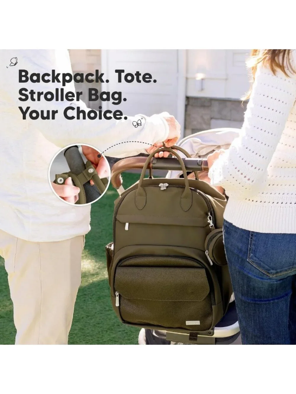 Multifunctional Waterproof Diaper Bag Backpack - Compact 18L, Unisex, Travel